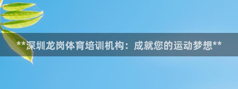 耀世平台网站：**深圳龙岗体育培训机构：成就您的运动